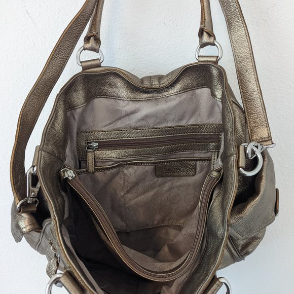 Michael Kors Gold purse/bag/satchel medium size - Picture 7 of 9